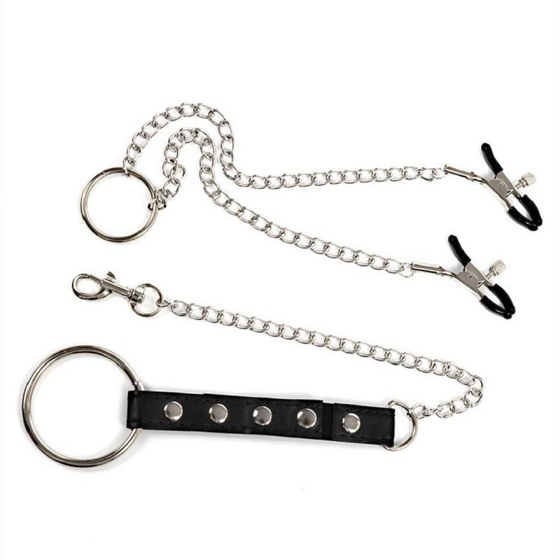 Leatherwork Clamp - Sexy PU Leather Penis Cock Ring