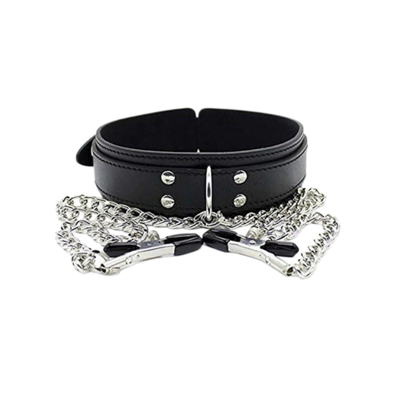 Punk Leather Neck Choker Colla - огляд і ціна Leatherwork Clamp