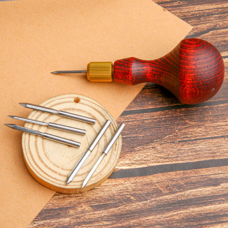 1Set DIY Leather Punch Awl Woo - огляд і ціна Leatherwork Awl