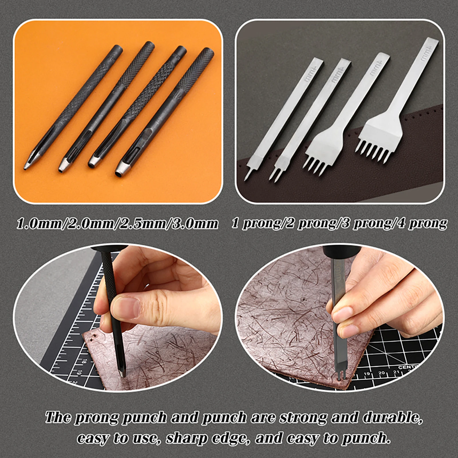 Orange Leather Sewing Kit Upho - огляд і ціна Leatherwork Awl