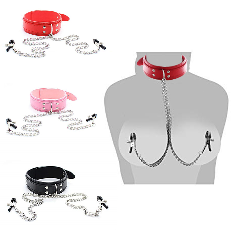 BDSM Fetish Collar Nipple Clam - огляд і ціна Leatherwork Clamp